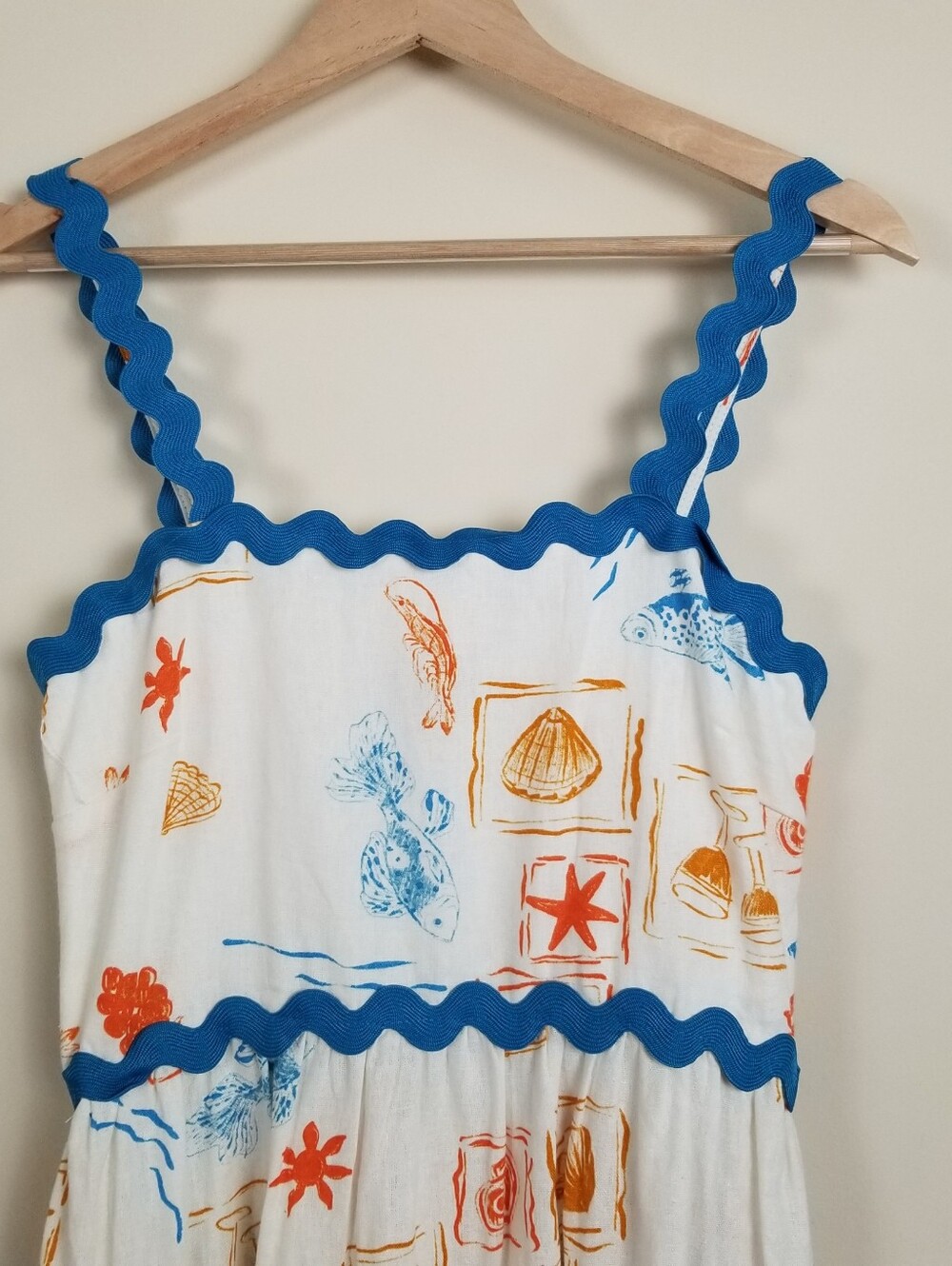 Cece Linen Blend Dress Beach Theme Size XS NWT - Picture 3 of 9